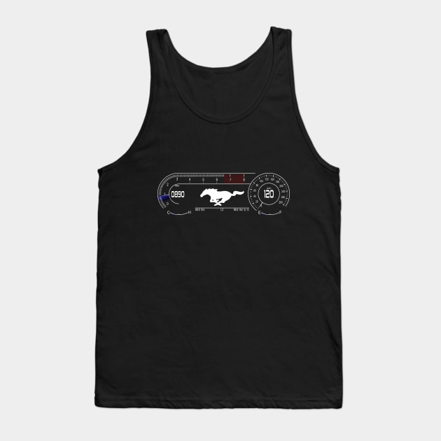 Mustang Tachometer Tank Top by GraphicMonas